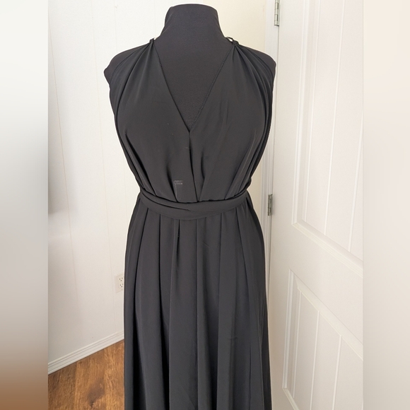 Versatile Multi-Way Black Maxi Dress | Convertible Infinity Dress / Coverup - Picture 2 of 10